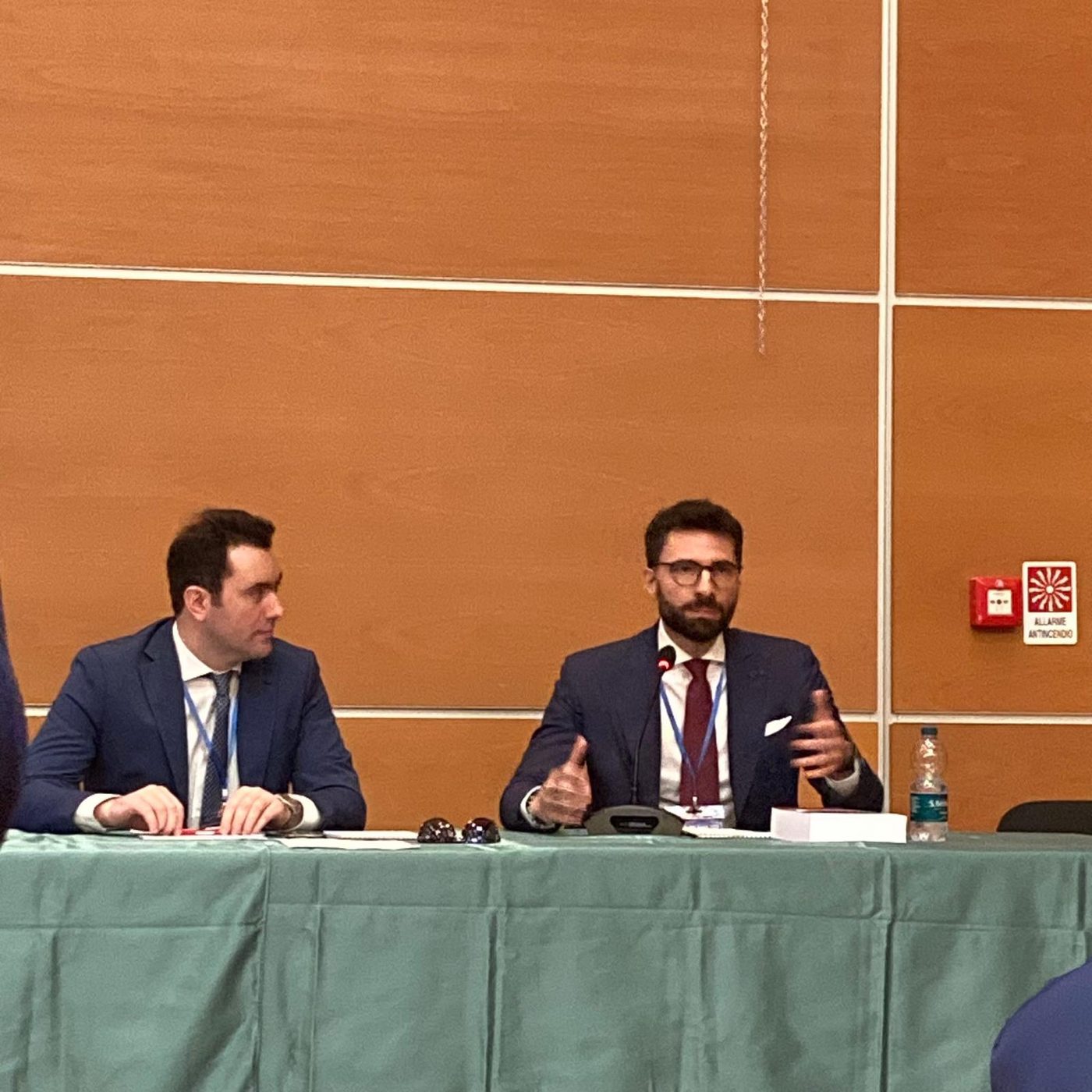 Antonio Valentini durante un intervento